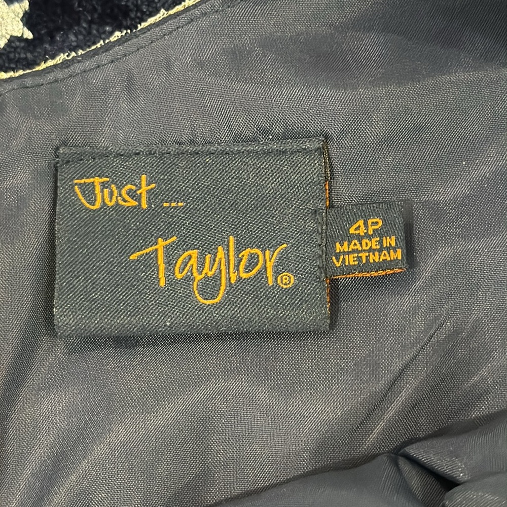 Just TaylorSz 4P Navy with metallic thread back zip never worn. EUC - Picture 6 of 8